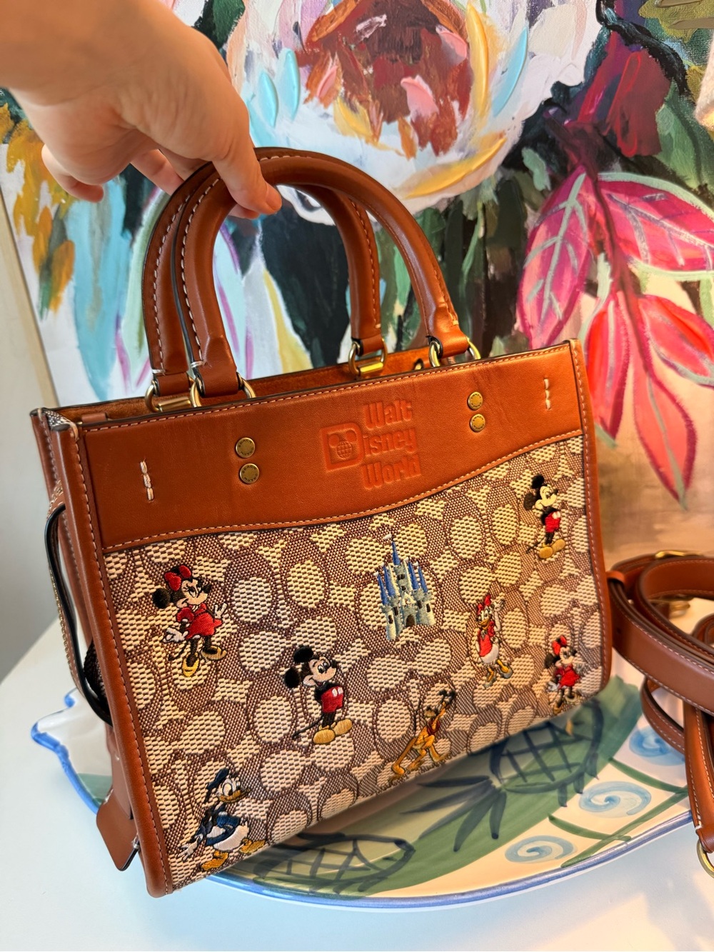 Coach Disney X Coach Rogue 25 In Signature Textile Jacquard With Mickey Mouse - Picture 3 of 16